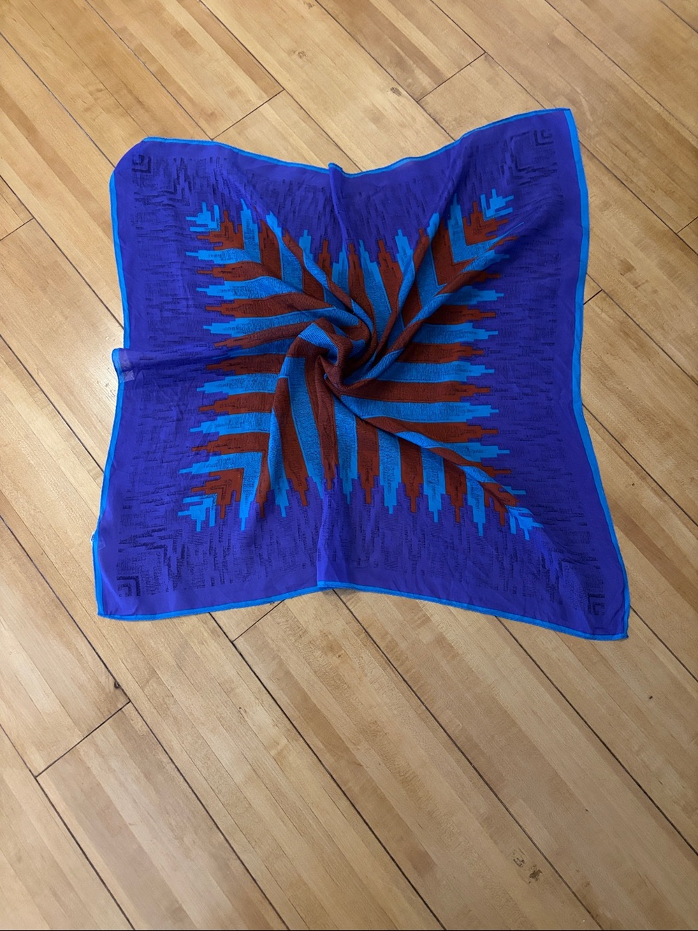 Vintage 100% Silk scarf made in Japan by Usna.